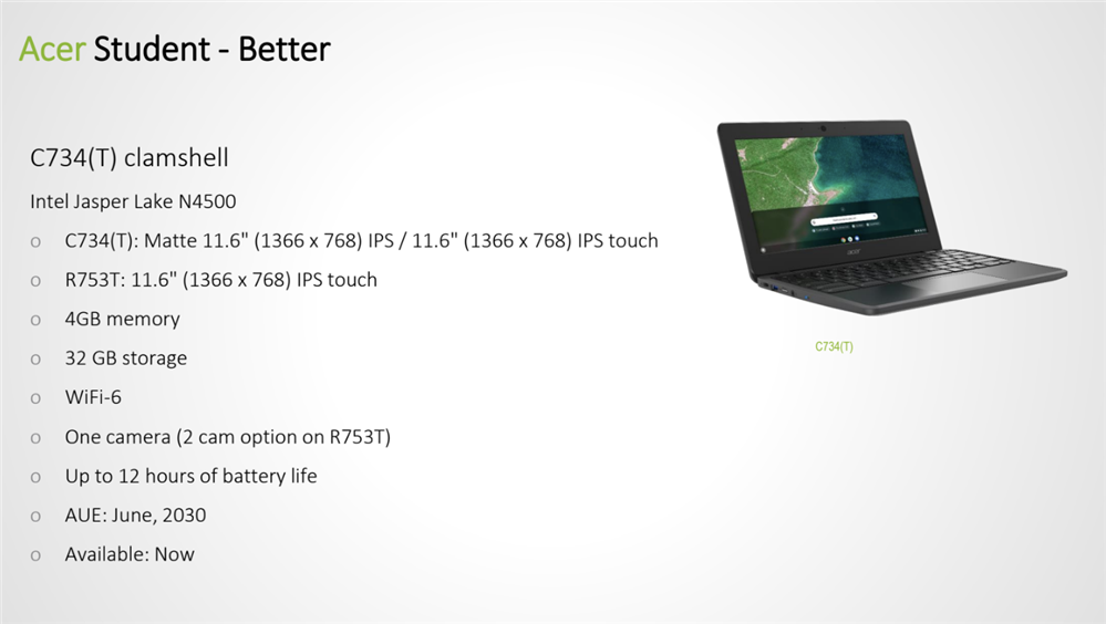 Chromebook Information Chromebook Information